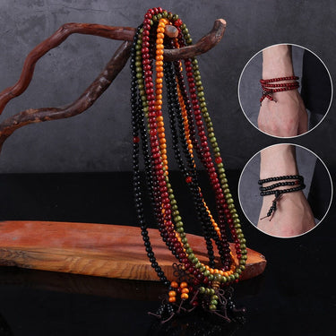 Compact 6mm 108 Mala Bead Sandalwood Buddha Prayer Beads